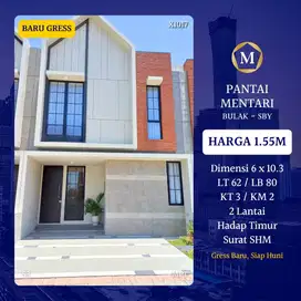 Rumah Baru Pantai Mentari Kenjeran dkt Pakuwon City Mulyosari MERR