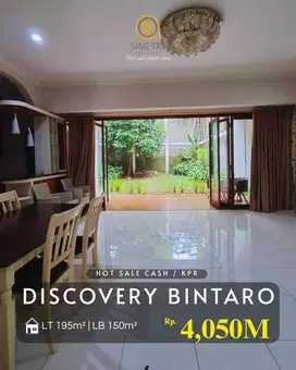 Rumah halaman luas harga murah bintaro sektor 9 cluster discovery