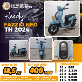 PROMO DP 400 YAMAHA FAZZIO NEO TH 2024 UNIT MULUS BISA CASH KREDIT