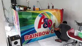 sticker vinyl Stiker kaca sandblast es buram kaca film oneway vision