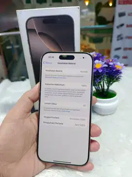 IPHONE 16 PRO 256GB SECOND INDO