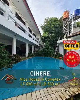DIJUAL RUMAH BAGUS DALAM KOMPLEK CINERE DEPOK
