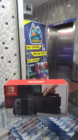 Nintendo switch v1 grey sd card 128gb full games