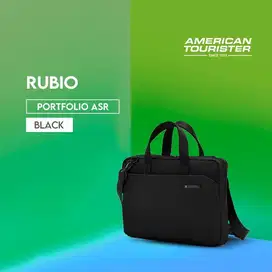 Jual Tas Laptop American Tourister Rubio Portfolio ASR - Black
