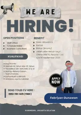 Ada loker nih buat yang belum kerja