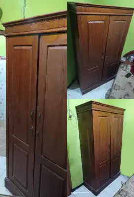 Dijual Cepat Lemari Kayu Jati Asli - Nego Halus - Area Sidoarjo