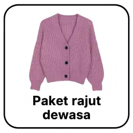 PAKET RAJUT DEWASA PRELOVED