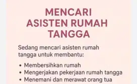 Lowongan Asisten Rumah Tangga