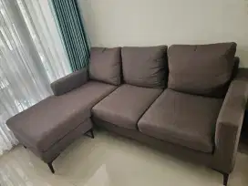 Sofa L Shape Blume Dark Grey