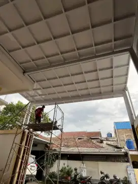 PEMASANGAN KANOPI ALDERON DOUBLE