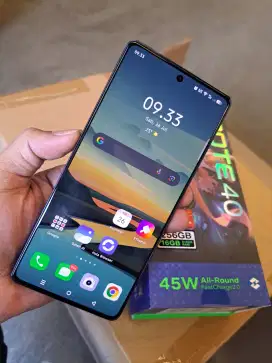 Infinix note 40 8+8/256 fullset