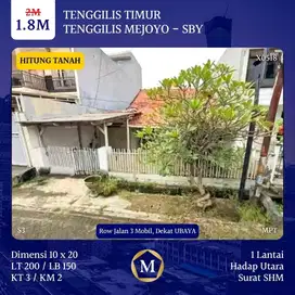 Rumah Hitung Tanah Tenggilis Mejoyo dkt UBAYA Rungkut Jemursari Prapen