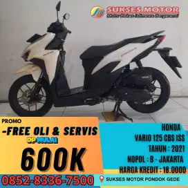 DP 600 RIBU HONDA VARIO 125 CBS ISS TAHUN 2021