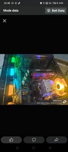 Komputer untuk game dan kerja spek sangat lumayan