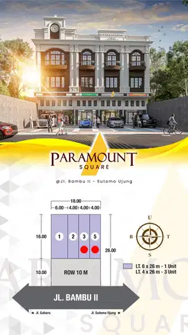 PARAMOUNT SQUARE DAERAH SUTOMO UJUNG MEDAN