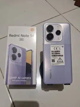 Jual cepat xiaomi redmi note 14 5g, 8/256 gb
