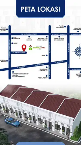 KOMPLEK PINANG BARIS CITY DAERAH SUNGGAL MEDAN