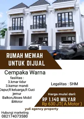 Rumah baru akses mobil dekat apartemen grand pramuka jakarta pusat