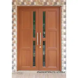 Pintu Aluminium Motif kayu