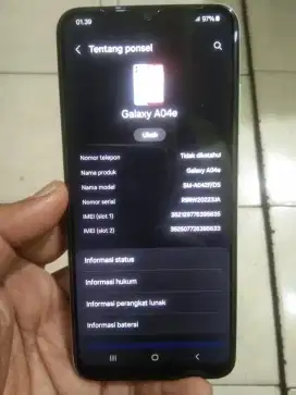 Samsung a04e Ram 3/32 ice Blue