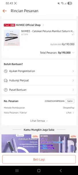 Catokan Nvmee Catokan Pelurus Rambut Saturn Hair Styler