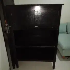 Lemari kecil kayu jt sebgian dan triplek sebagian