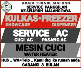 service kulkas ac (cuci ac) mesin cuci water heater servis panggilan