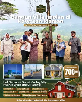 The hanjawong villas tanah kavling Villa Eropa di puncak dua bogor
