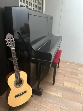 Piano Kawai upright no k35 mulus grand black