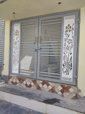 Bengkel las Lampung tralis kanopi pintu pagar gerbang tangga
