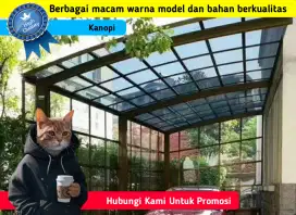 Kanopi Rangka Besi dan Stanless Model Terbaru Berkualitas Harga Promo