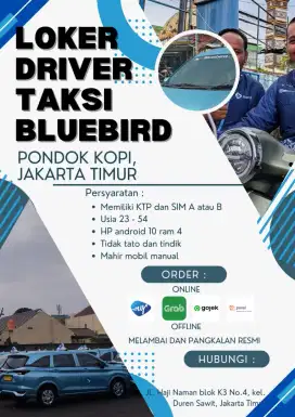 LOKER DRIVER TAKSI