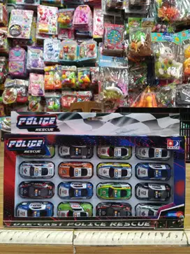mainan anak mobil polisi rescue isi 16