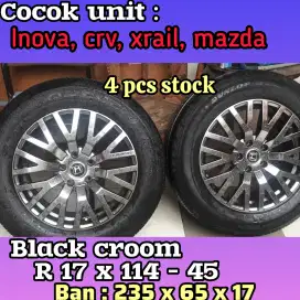 Velg ring  17 black croom