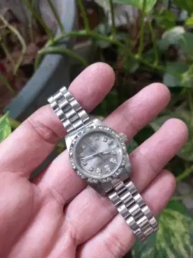 Jam ROLEX Lady Dyster Perpetual Date just Automatic Berjalan baik