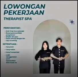 Dibutuhkan segera Trapis freelan