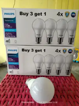 Lampu LED PHILILP 9W ( isi 4/box )