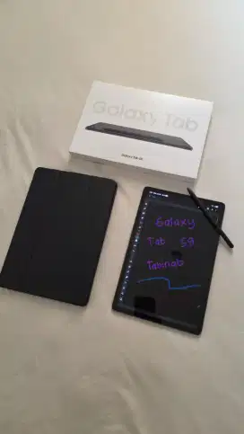Samsung Galaxy Tab S9 8/128 Graphite Book Cover Keyboard Mulus Mantul