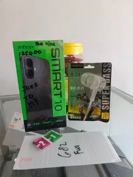 Infinix smart 10 ram 4/128 new