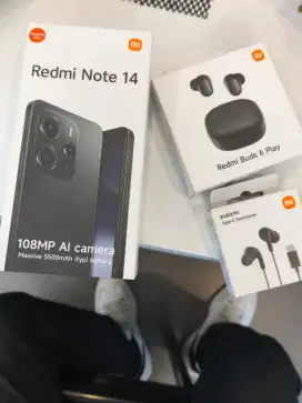Redmi Note 14 Gratis Earphone bluetooth