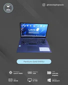 ASUS A412F INTEL PENTIUM GOLD 5405U Ram 8GB SSD 256GB FHD