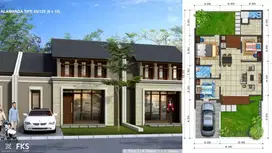Dijual rumah di tallasa city cluster alamanda dekat toll