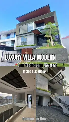 Rumah mewah Citraland baru gress konsep villa bukit golf