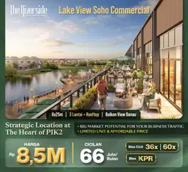 Rukan 3 Lantai The Riverside dengan Rooftop di PIK 2