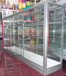 Etalase Panjang 2Mx1M Kondisi Baru