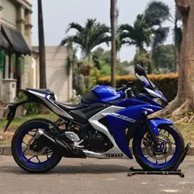YAMAHA R25 V1 BIRU 2017 KM 10K PAJAK HIDUP KAYAK BARU