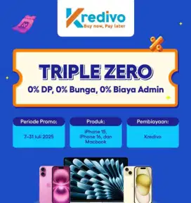 PROMO TRIPLE ZERO DARI KREDIVO