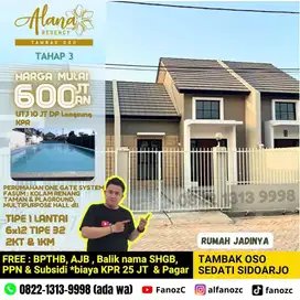 alana tambak oso, alana regency, rumah murah sidoarjo, rumah minimalis