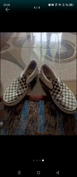 Sepatu Vans Checkerdboard Slip On size 44.5