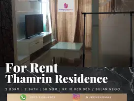 Disewakan Apartemen Thamrin Residence 2BR Furnished Hadap Selatan